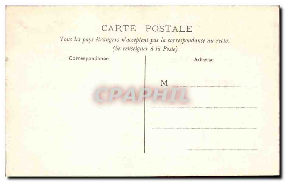 Paris CPA La maison des arts au 12 de la rue Nouvelle dans la rue de clichy La grand cheminee — Rückseite