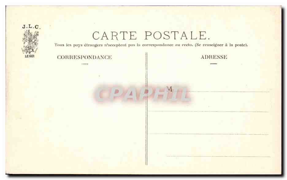 Paris CPA Parc monceau La rotonde — Verso