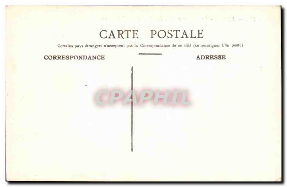 Paris CPA Le monument de pasteur et les Invalides — Verso