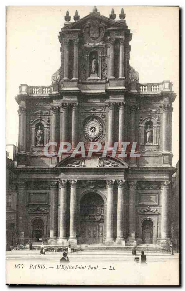 Paris CPA Eglise Saint Paul