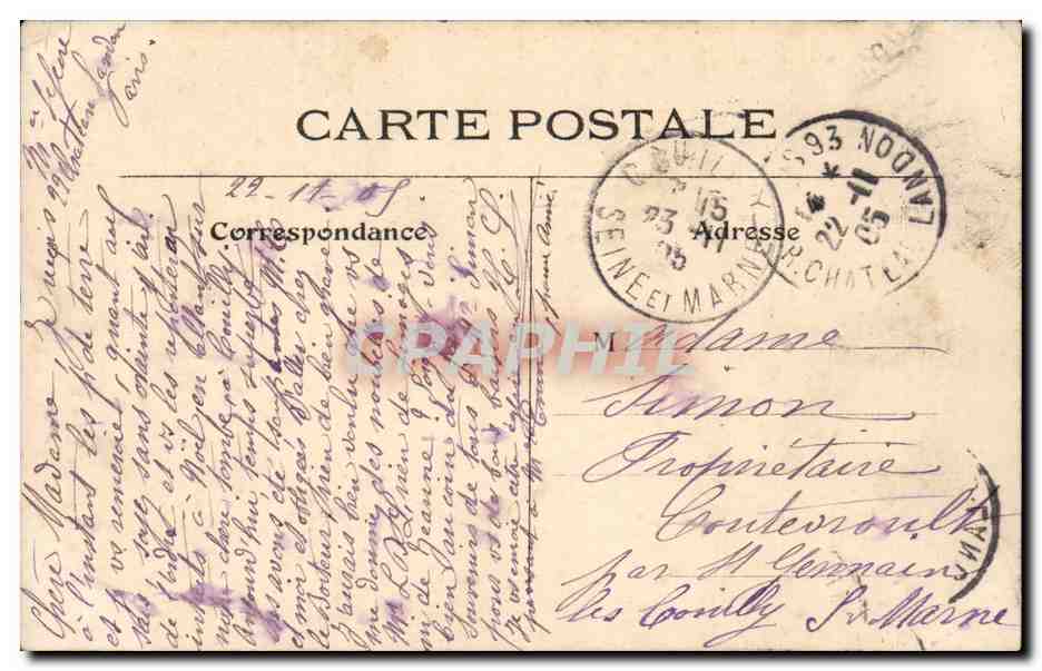 Paris CPA Notre DAme d'Auteuil — Rückseite