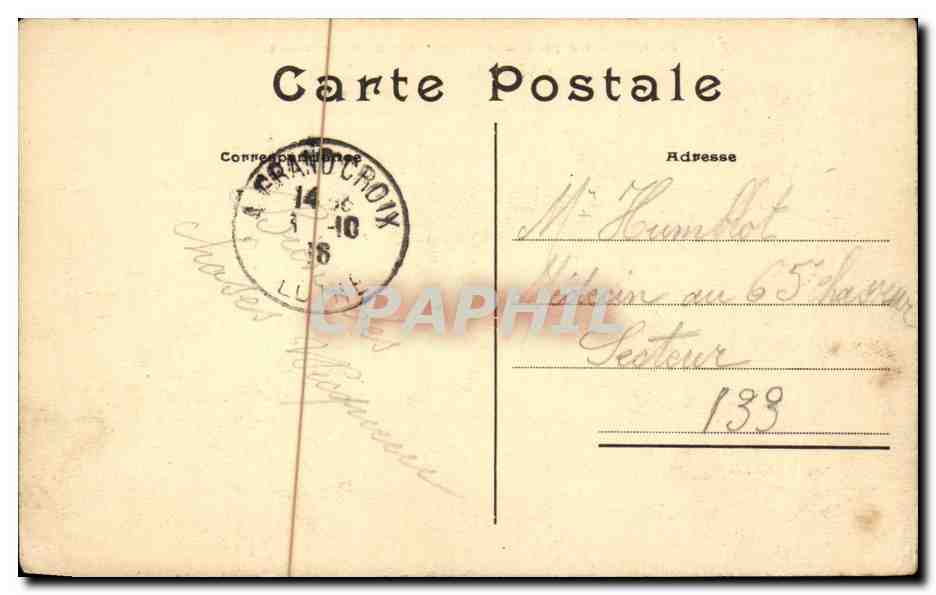 Paris CPA La marie du 13eme — Rückseite