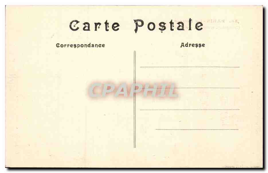 Paris CPA La Bourse  — Rückseite