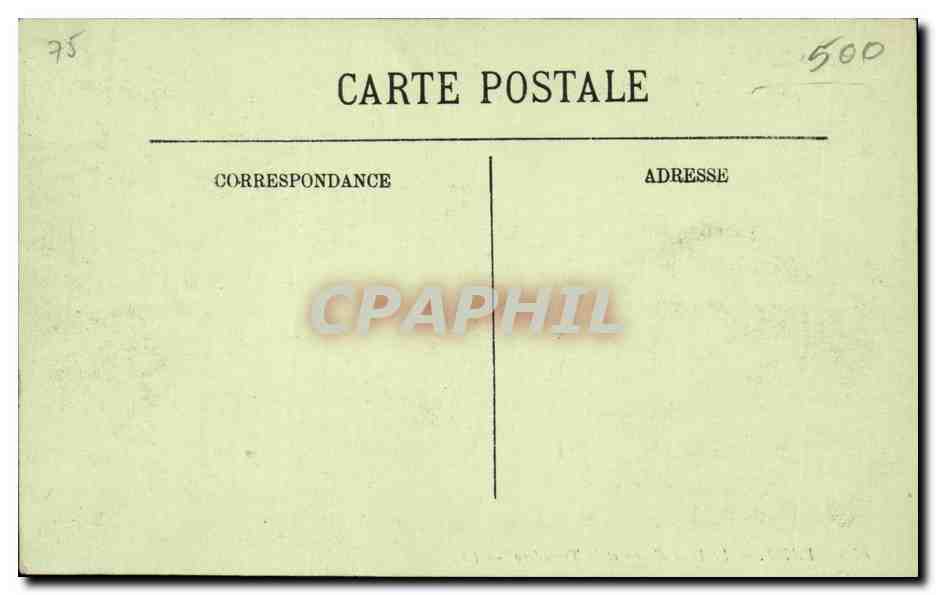 Paris CPA Le pont d'iena et le Trocadero — Rückseite