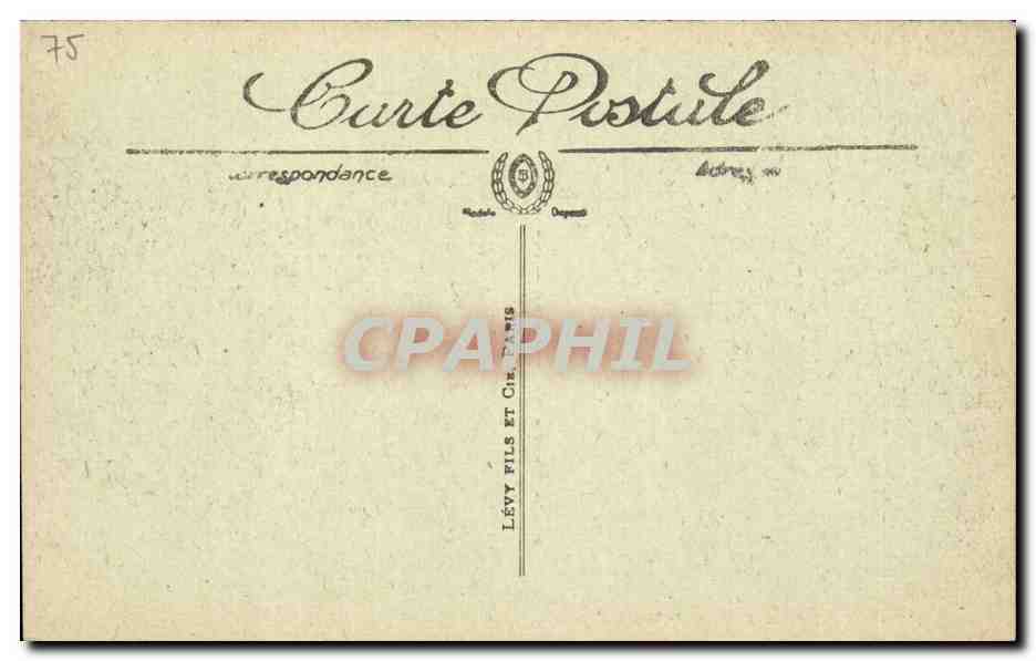 Paris CPA La place de la Republique — Rückseite