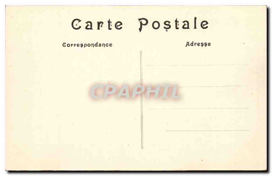 Paris CPA Cour du CArrousel — Rückseite