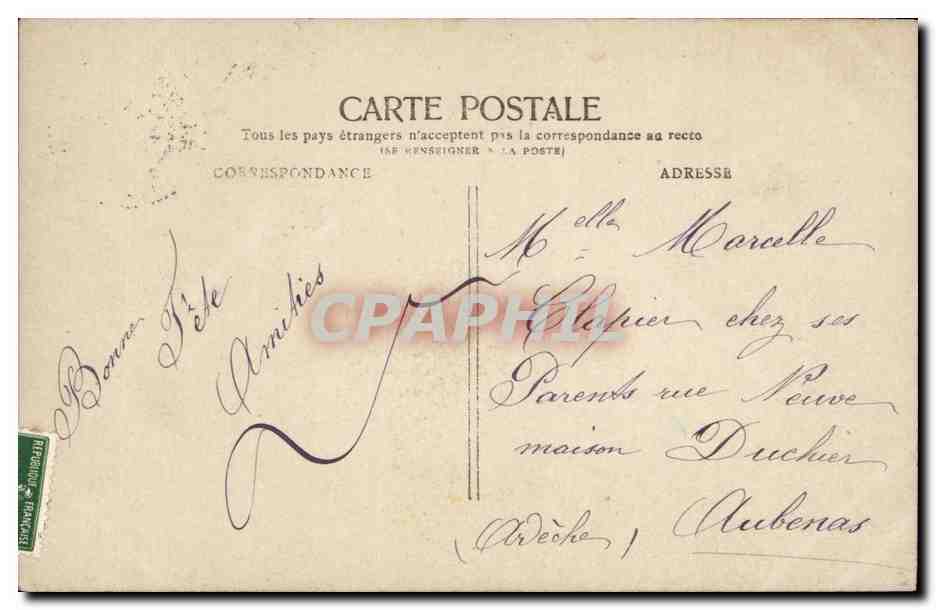 CPA Fantaisie Enfant — Rückseite