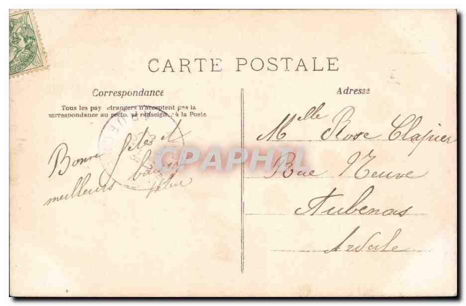 CPA Fantaisie Femme — Rückseite
