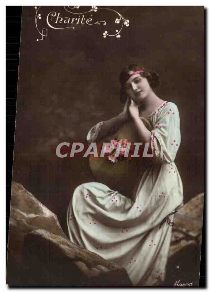 Femme en robe à pois — éditeur Miranès, n° de série non visible