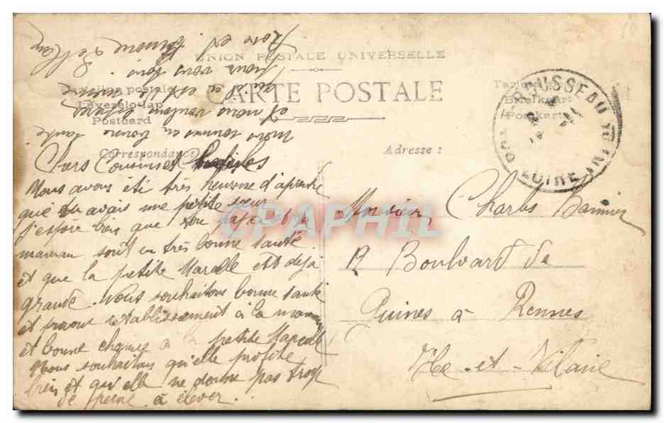 CPA Fantaisie Enfant Gage d'amitie — Rückseite