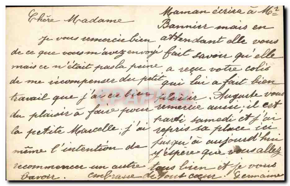 CPA Fantaisie Enfant Lune Moon — Verso