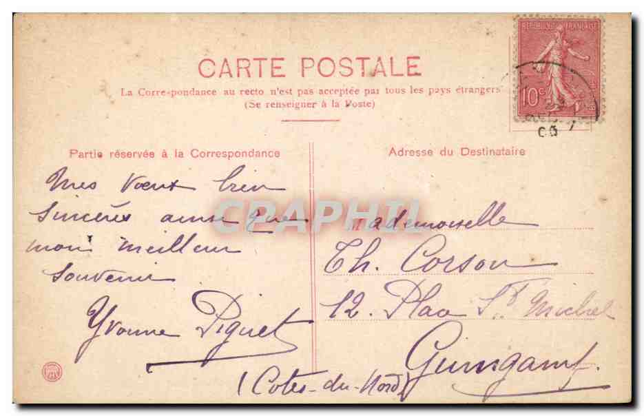 CPA Fantaisie Femme Bonne annee Hirondelles  — Rückseite