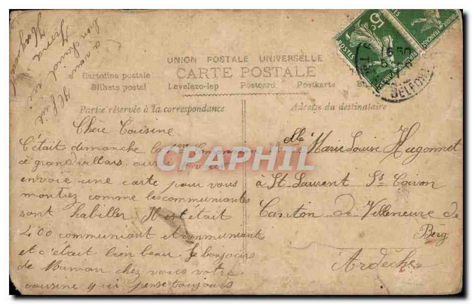 CPA Fantaisie Enfant — Reverso