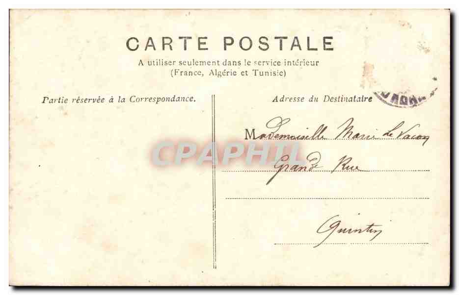 Femme tenant un couronne de feuilles — Bonne Fête — éditeur BR.V.D. — Reverso