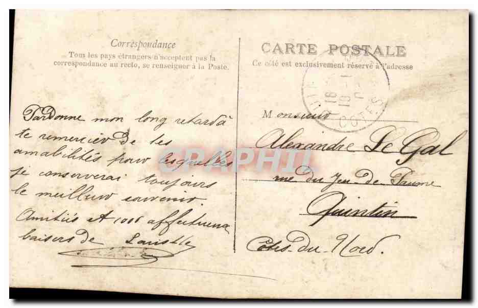 CPA Fantaisie Enfant  — Rückseite