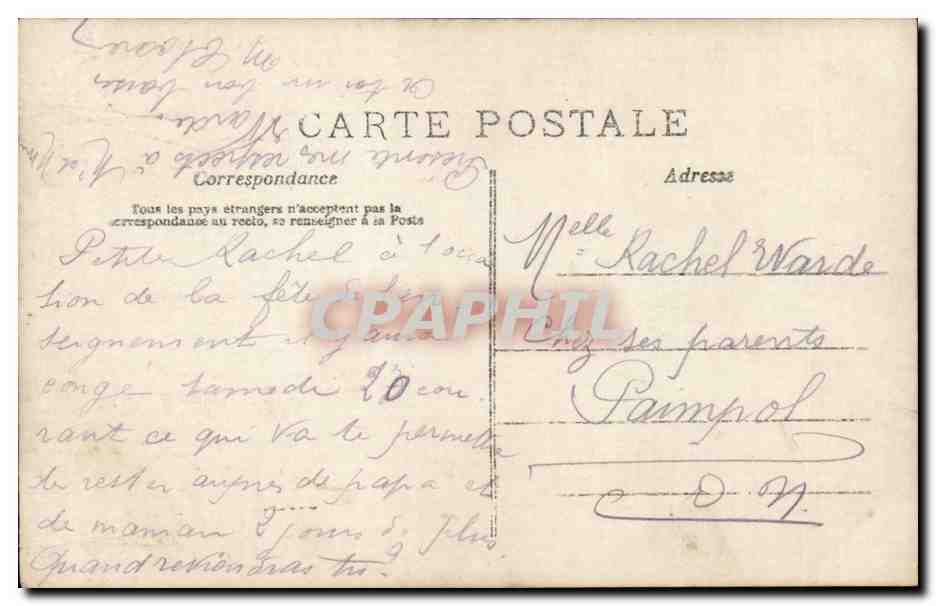 CPA Fantaisie Enfant Muguet — Rückseite