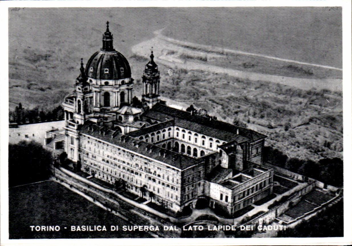 Italie italia Torino CPSM Basilica Di superga dal Lato Lapide dei Caduti