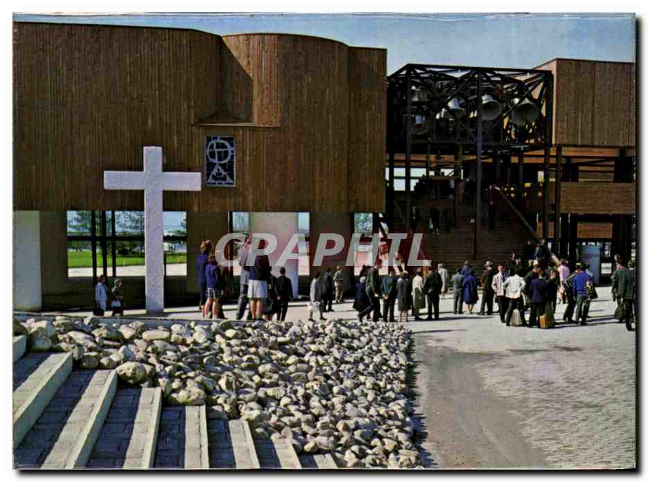 CPM Exposition nationale suisse Lausanne 1964 Place de la joie de vivre le sanctuaire et le carillon