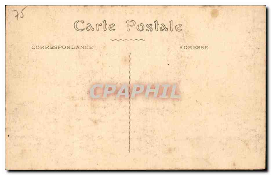 Paris CPA palais de justice et la Sainte chapelle — Rückseite
