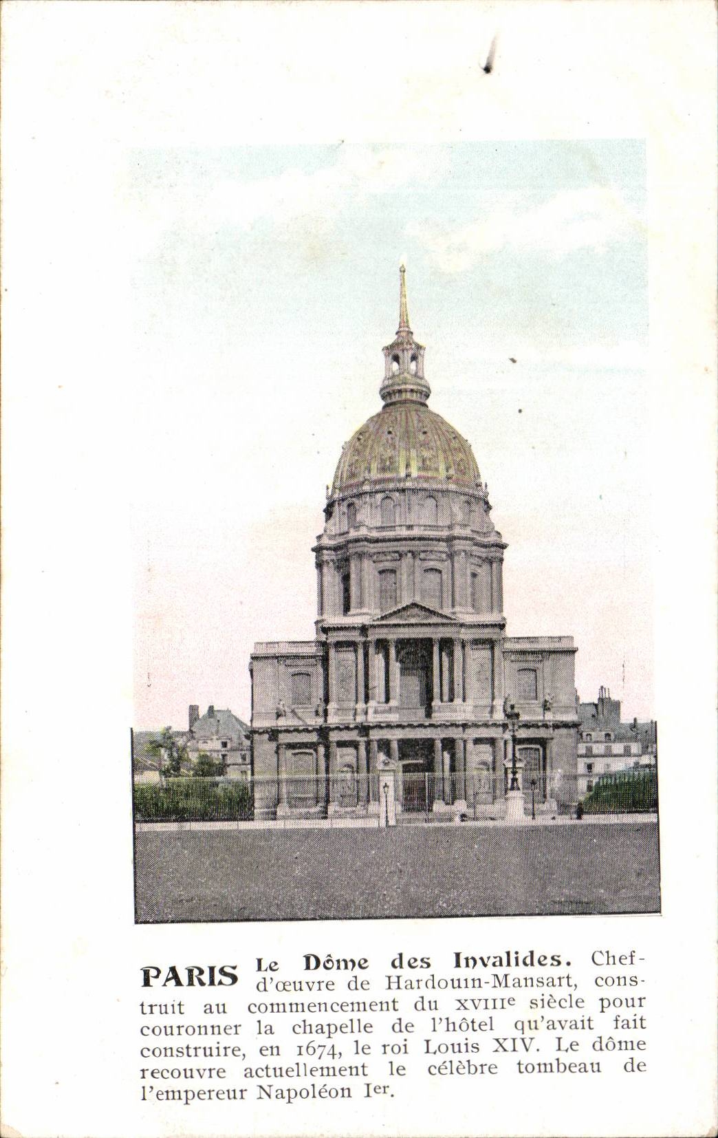 Paris CPA Dome des Invalides