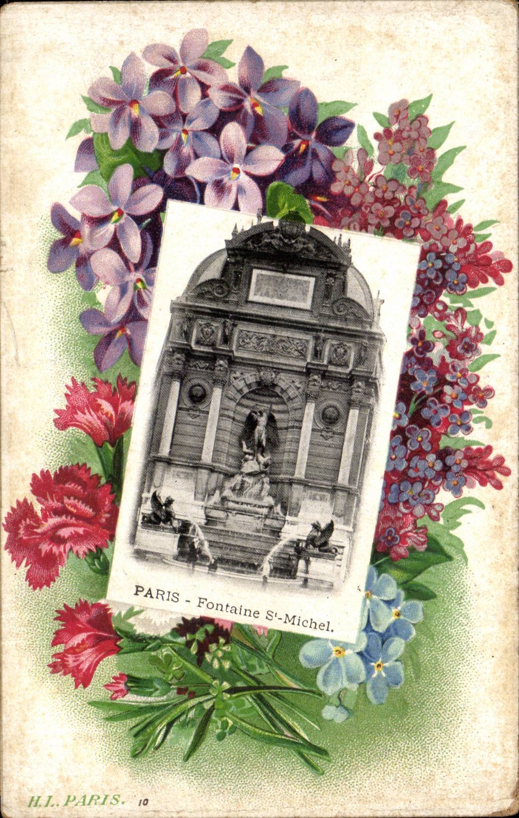 Paris CPA Fontaine St Michel