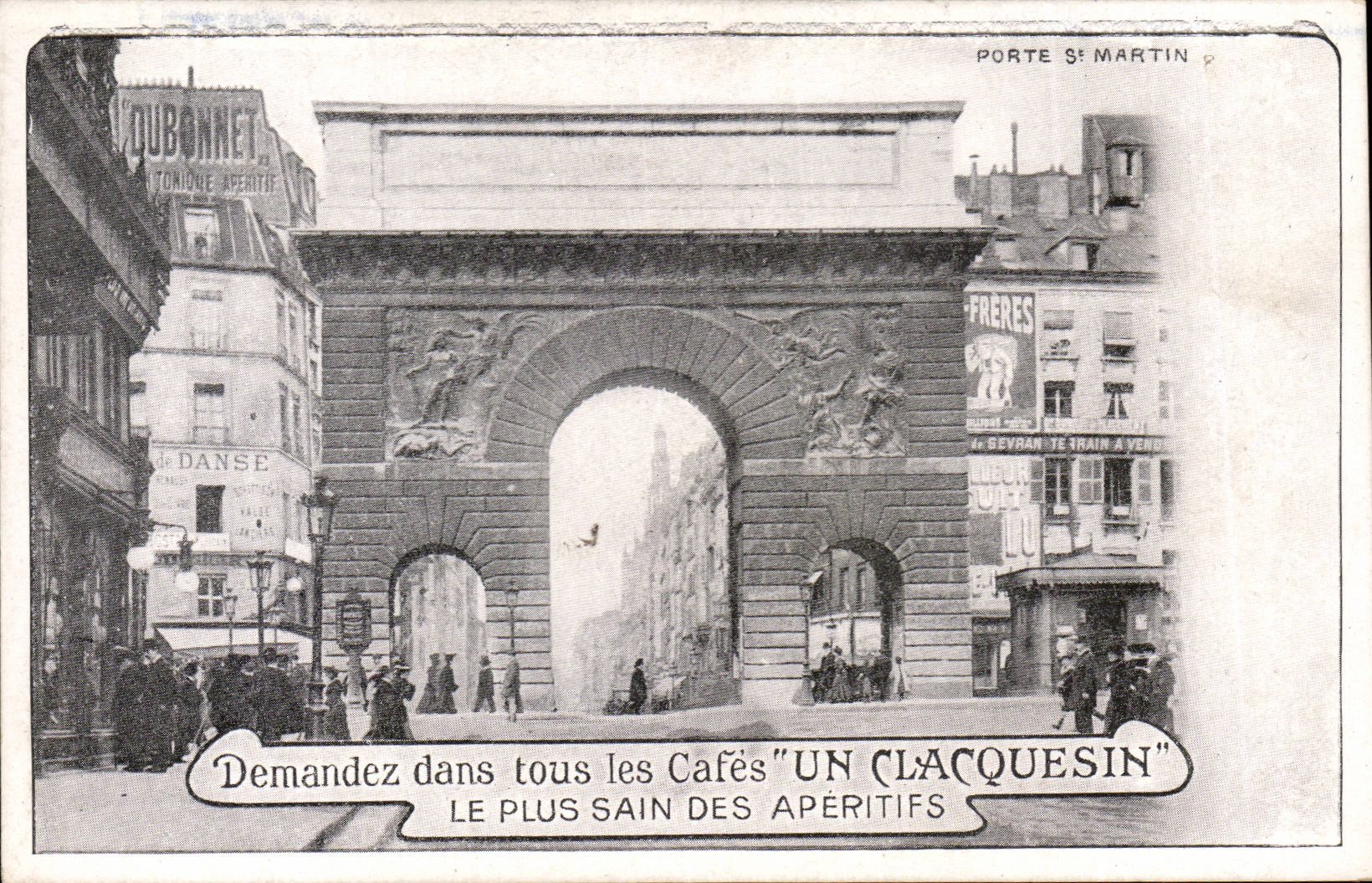 Paris CPA Porte Saint Martin Cafes Clacquesin