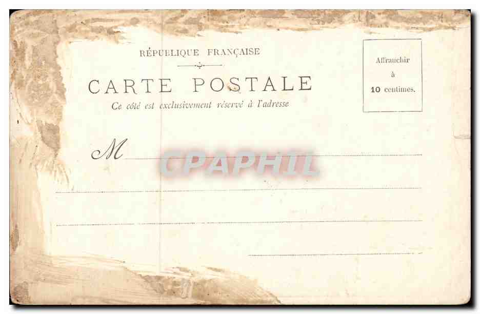 Paris CPA Place du chatelet — Verso