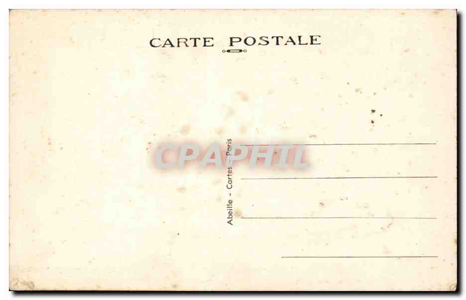 Paris CPA Arc de triomphe de l'etoile (decor incruste en relief) — Verso