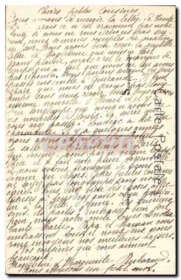 Paris CPA Boulevard des CApucines et le grand hotel — Rückseite