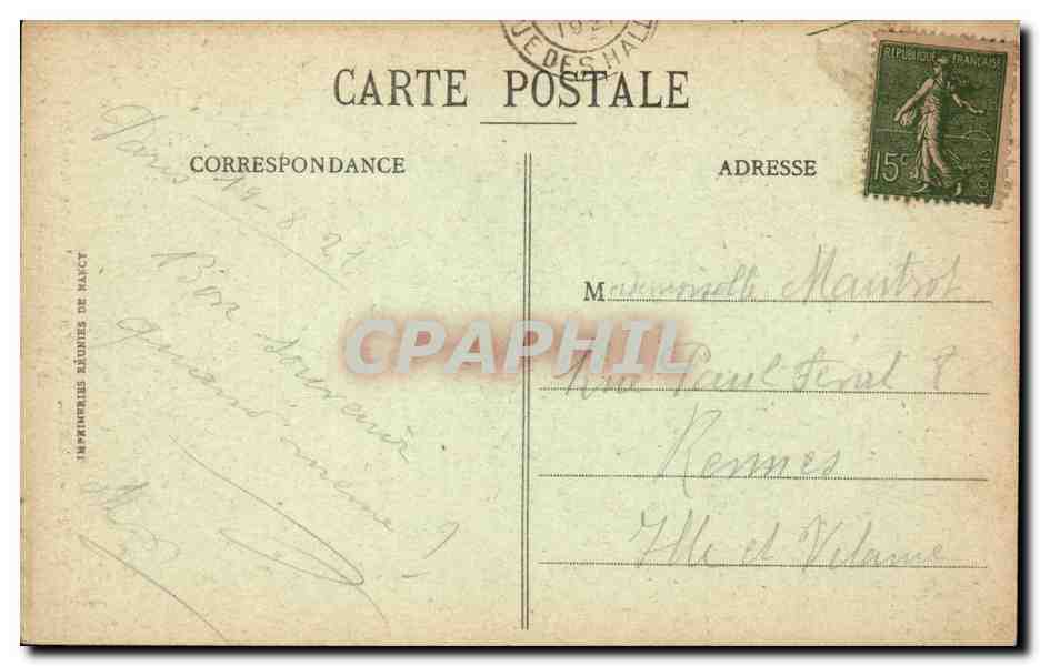 Paris CPA Funiculaire de Montmartre Sacre Coeur — Rückseite