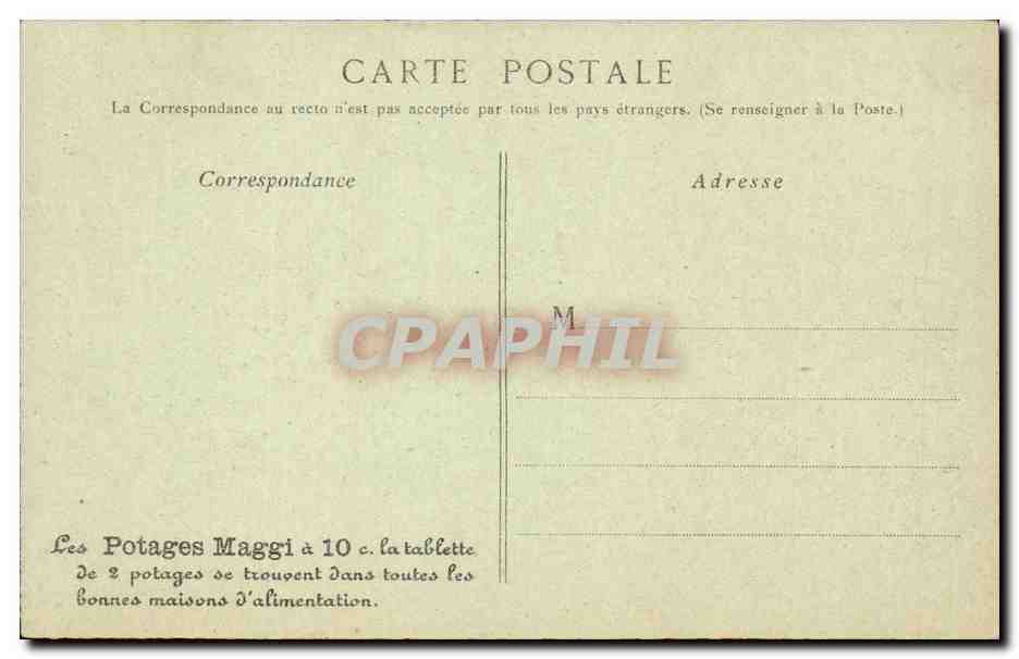Paris CPA Eglise Saint Germain l'auxerrois — Verso
