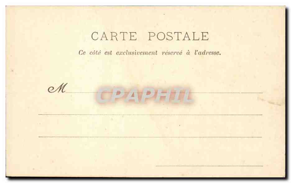Paris CPA Place de la Bastille — Verso