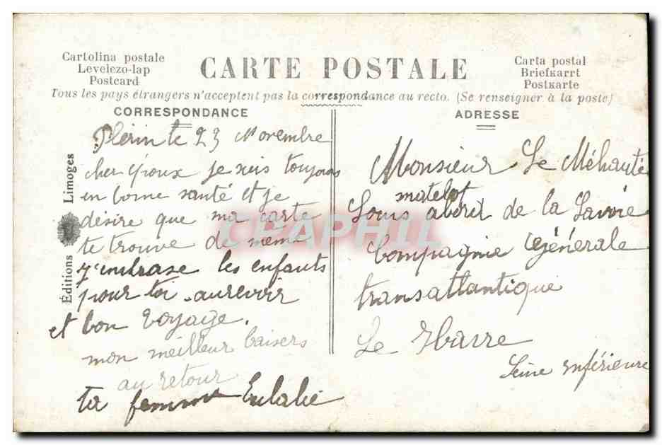 Femme avec couronne de raisins — 'Pensez à Moi' — Radios, n° 2197 — Verso