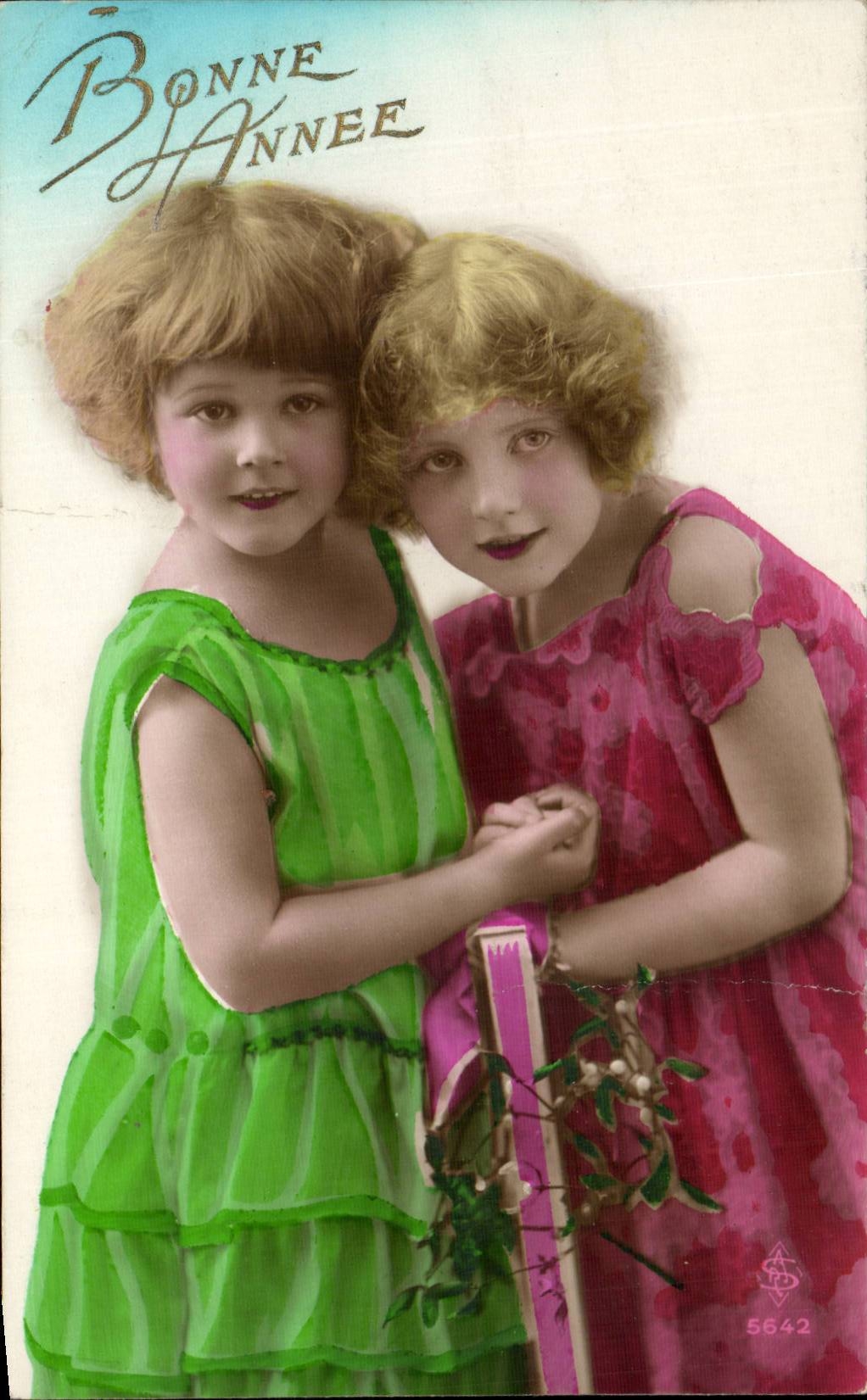 CPA Fantaisie Enfants Bonne annee