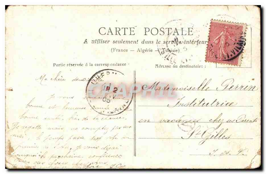 CPA Fantaisie Enfant Fidelite — Verso