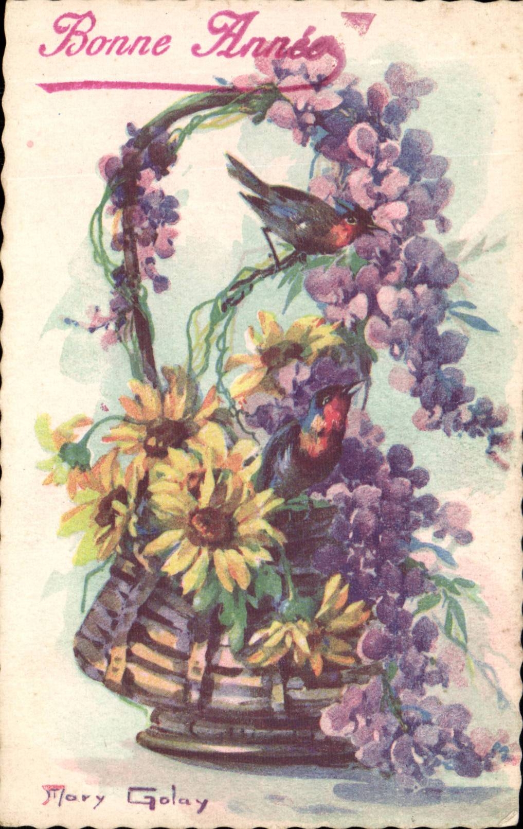 CPA Fantaisie Fleurs