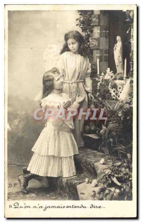 CPA Fantaisie Enfants Ange Angel