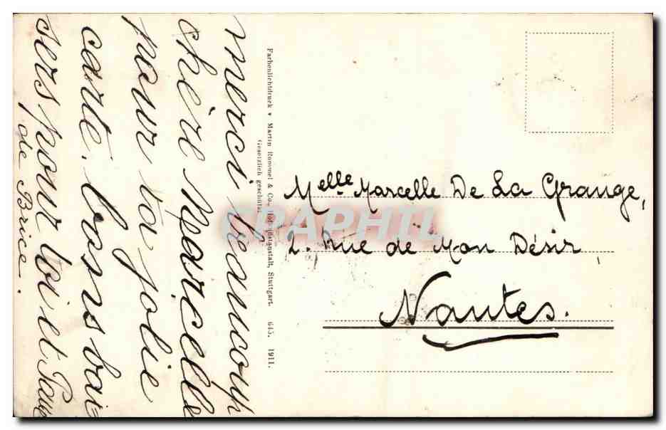 CPA Fantaisie Fleur Fleurs Rose — Verso