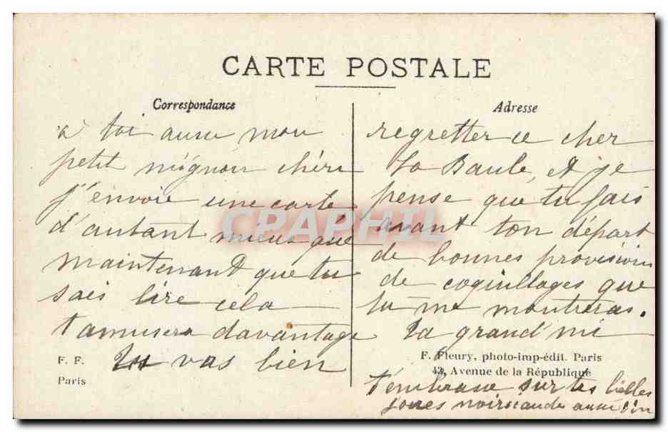 CPA Fantaisie Fleurs Muguet Soldat Poilu Militaria  — Back