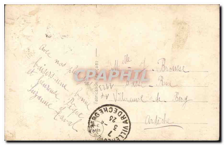CPA Fantaisie Enfant Paques Easter — Verso