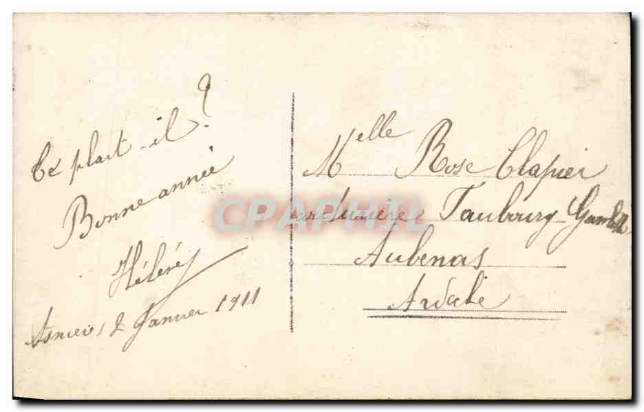 CPA Fantaisie Homme — Verso
