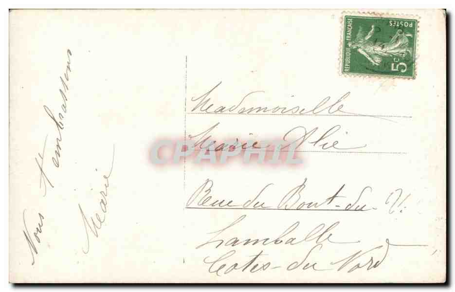 CPA Fantaisie Femme — Rückseite