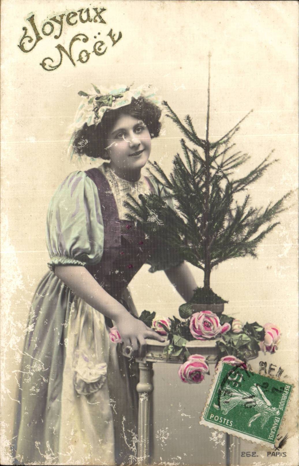 CPA Fantaisie Femme Noel Christmas