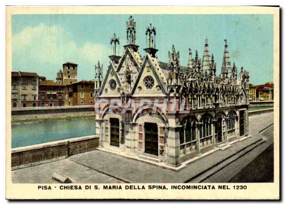 CPSM Italie Italia Pisa Chiesa di S MAria Della Spina 