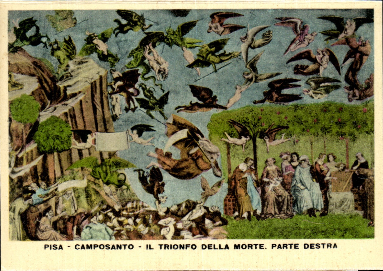 CPSM Italie Italia Pisa Camposanto Il TRionfo della Morte Parte destra