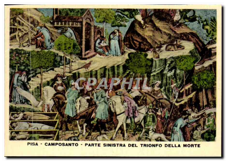 CPSM Italie Italia Pisa Camposanto Parte Sinistra del trionfo della Morte