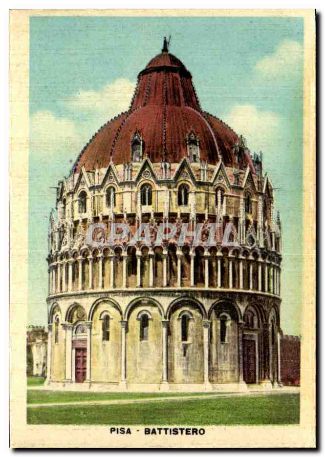 CPSM Italie Italia Pisa Battistero