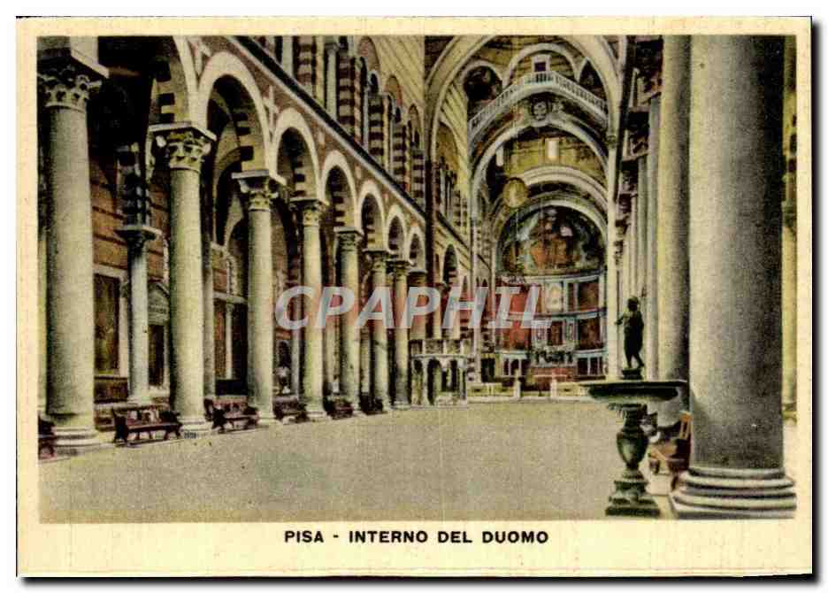 CPSM Italie Italia Pisa Interno del Duomo 