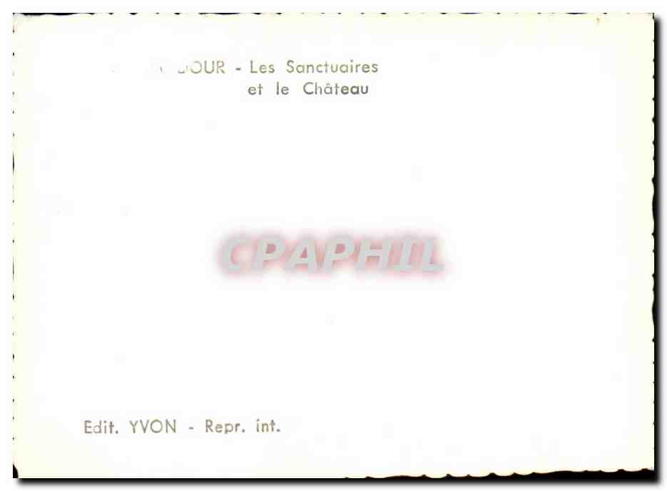 Vouvant - Les Sanctuaires et le Château — Edit. YVON — Back