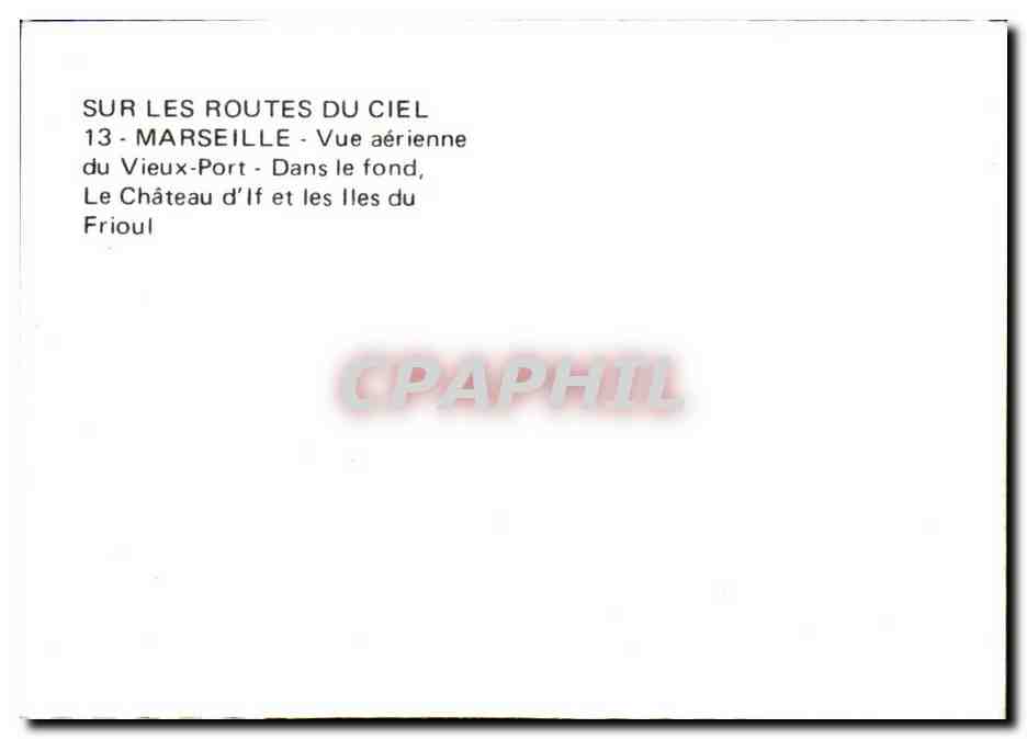 Marseille — Luchtfoto van de Oude Haven, het Kasteel van If en de Eilanden Frioul — 13 — Achterkant